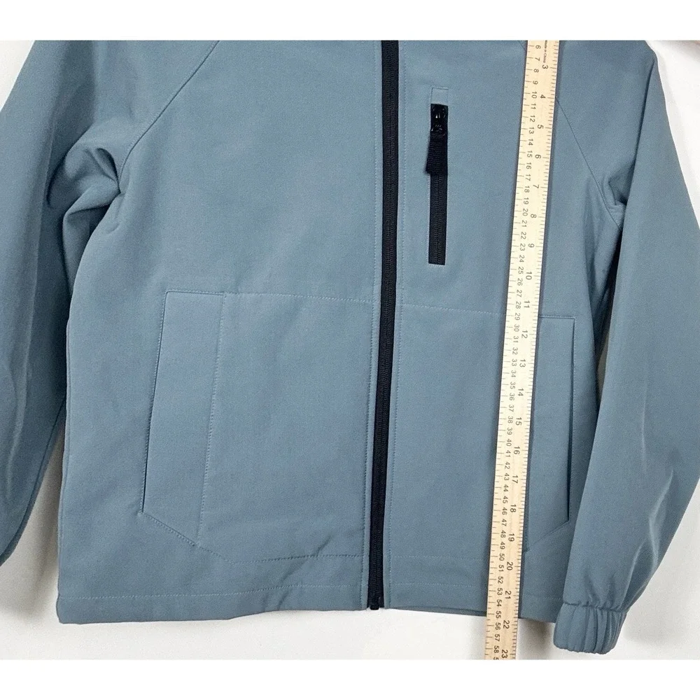 Boys Ozark Trail Softshell Jacket  Slate Blue Fill Zip Large (10-12)